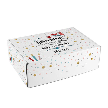 lustige Geschenkverpackung mit Name