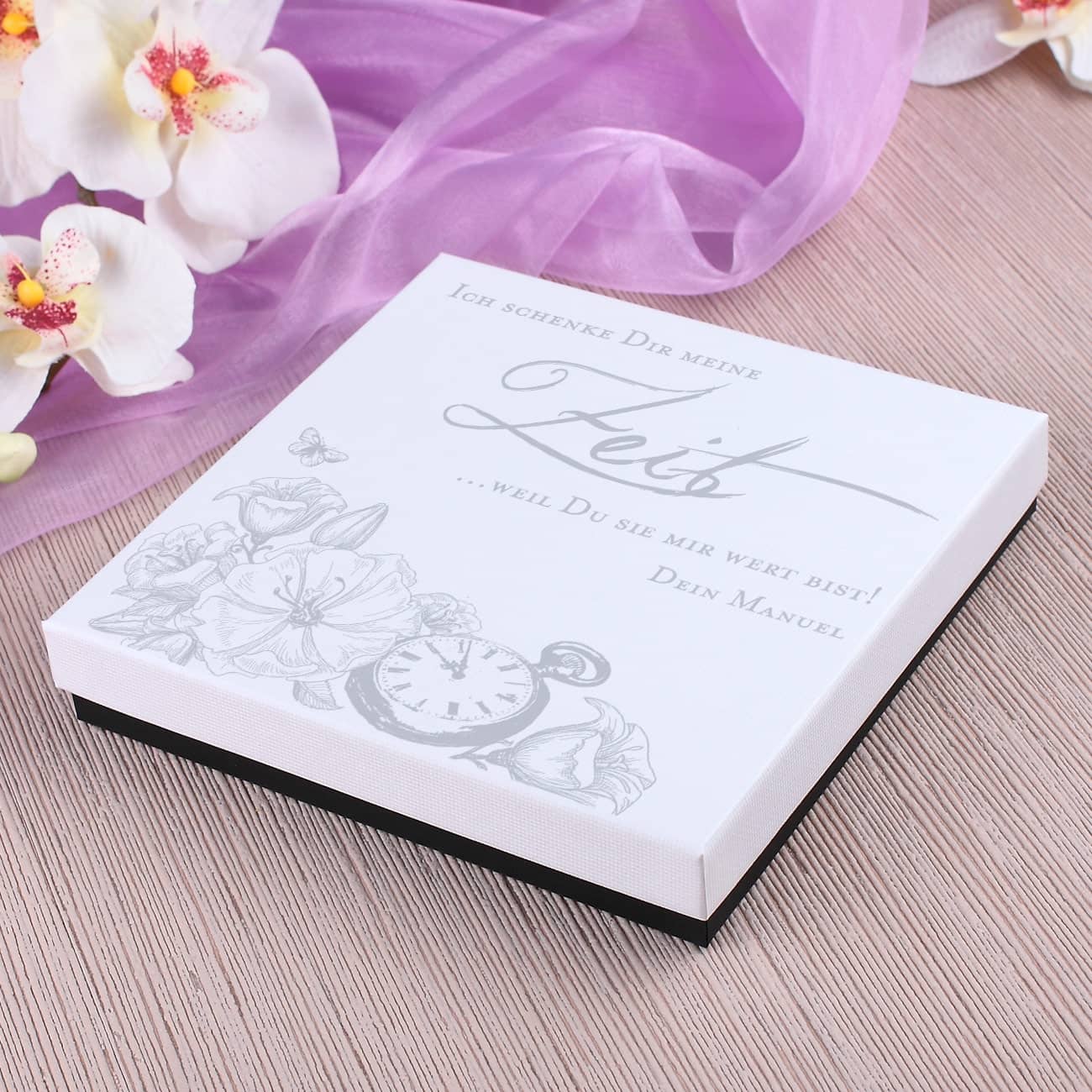 Geschenkverpackung "Ich schenke dir meine Zeit"