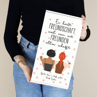 Geschenkverpackung für Freundinnen rundum konfiguriert