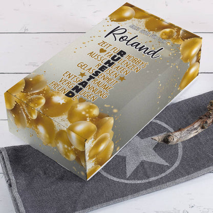 Weinset zum Ruhestand mit Maybachwein und graviertem Glas