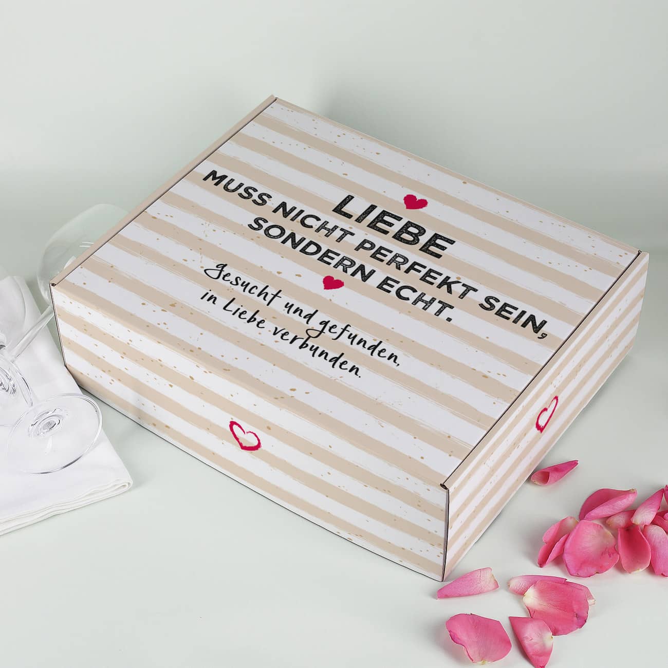 Geschenkverpackung mit Ihren persönlichen Wunschtexten