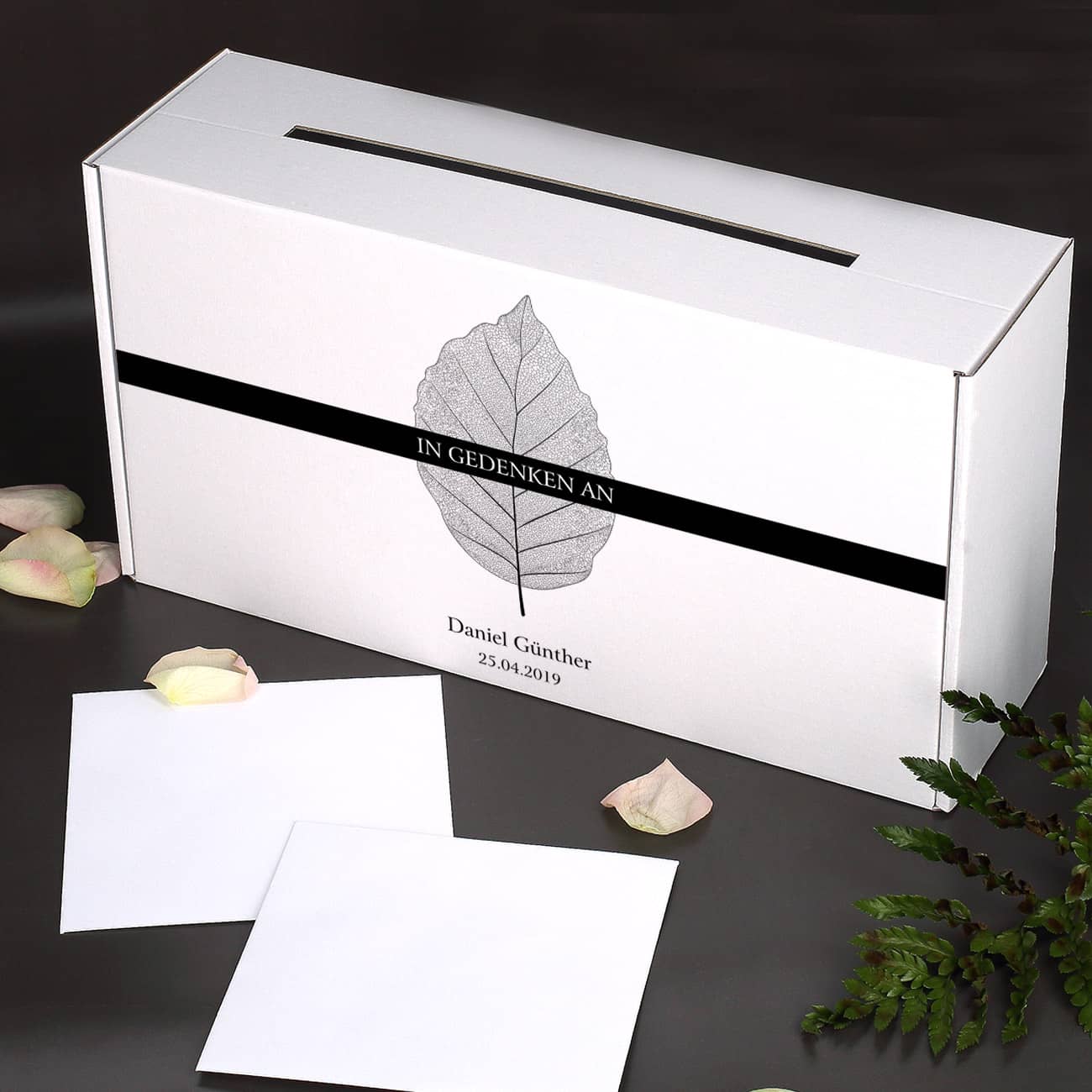 Briefbox für Trauerkarten