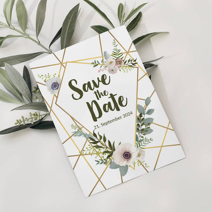 Mit Datum der Hochzeit personalisiert