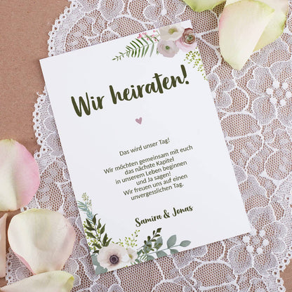 Text & Namen nach Wunsch personalisiert
