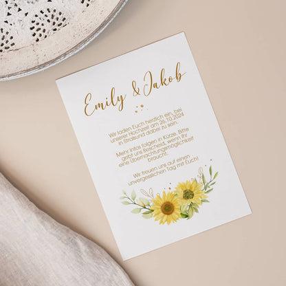 Mit Text nach Wunsch