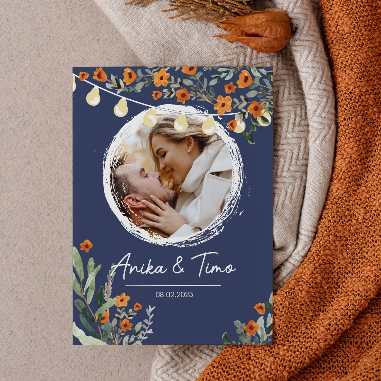 Mit einem Foto & modernem Design bedruckt