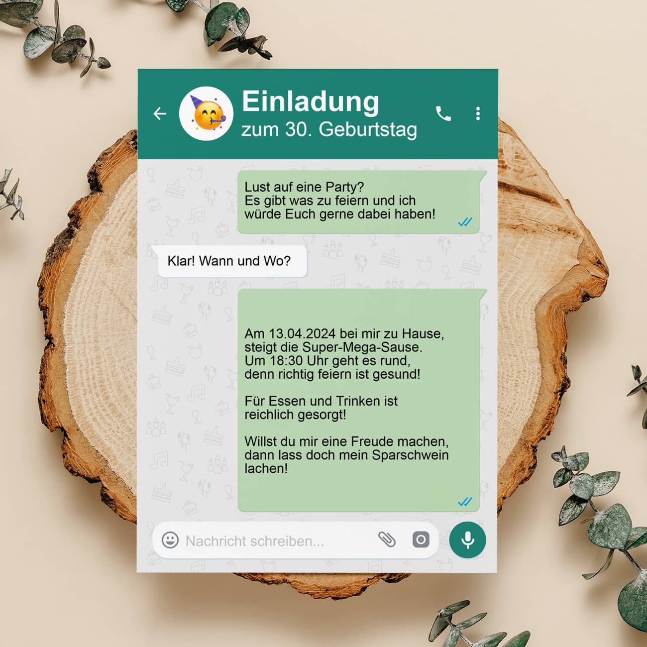 Rückseite mit allen wichtigen Informationen