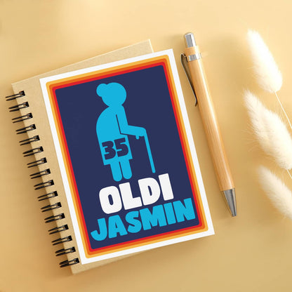 Vorderseite mit Name & Alter