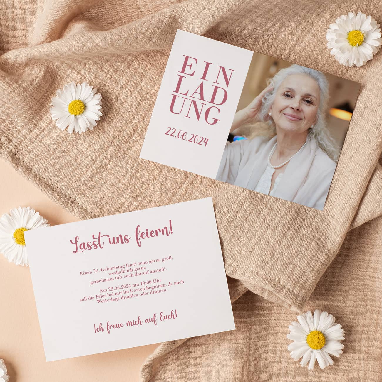 Beidseitig personalisierter Druck