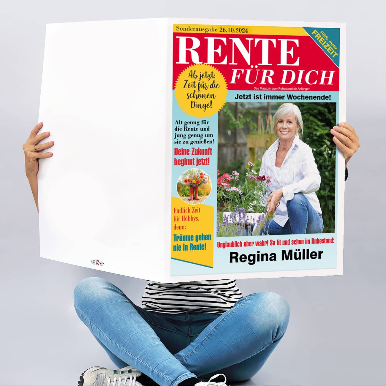 XXL Klappkarte zur Rente