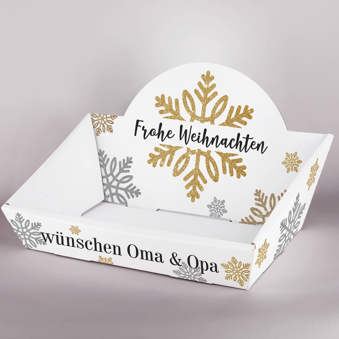 Personalisierter Präsentkorb zu Weihnachten