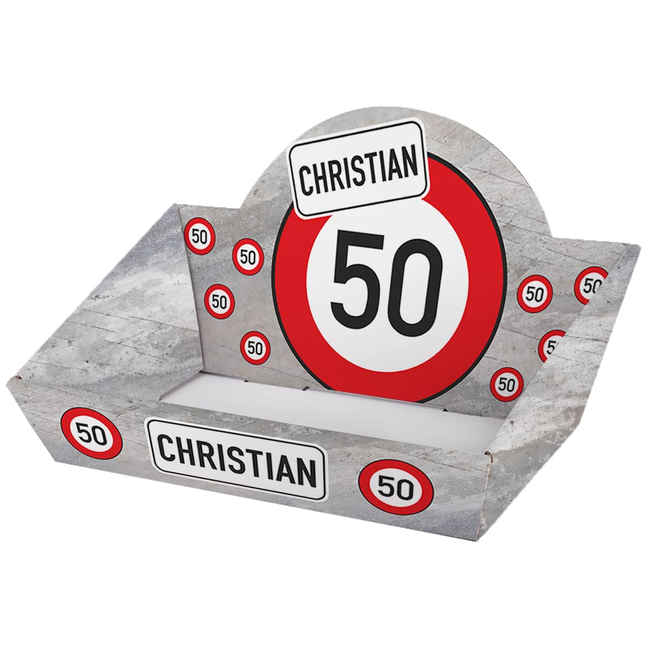 Korb personalisiert mit Name & Alter zum Geburtstag