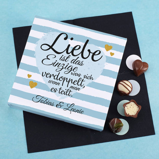 Lindt-Pralinen "Liebe ist..." mit Ihrem Wunschtext