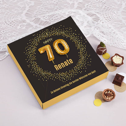 Pralinen zum 70. Geburtstag