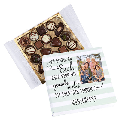 Lindt Pralinen mit Ihrem Foto und Text auf der Verpackung