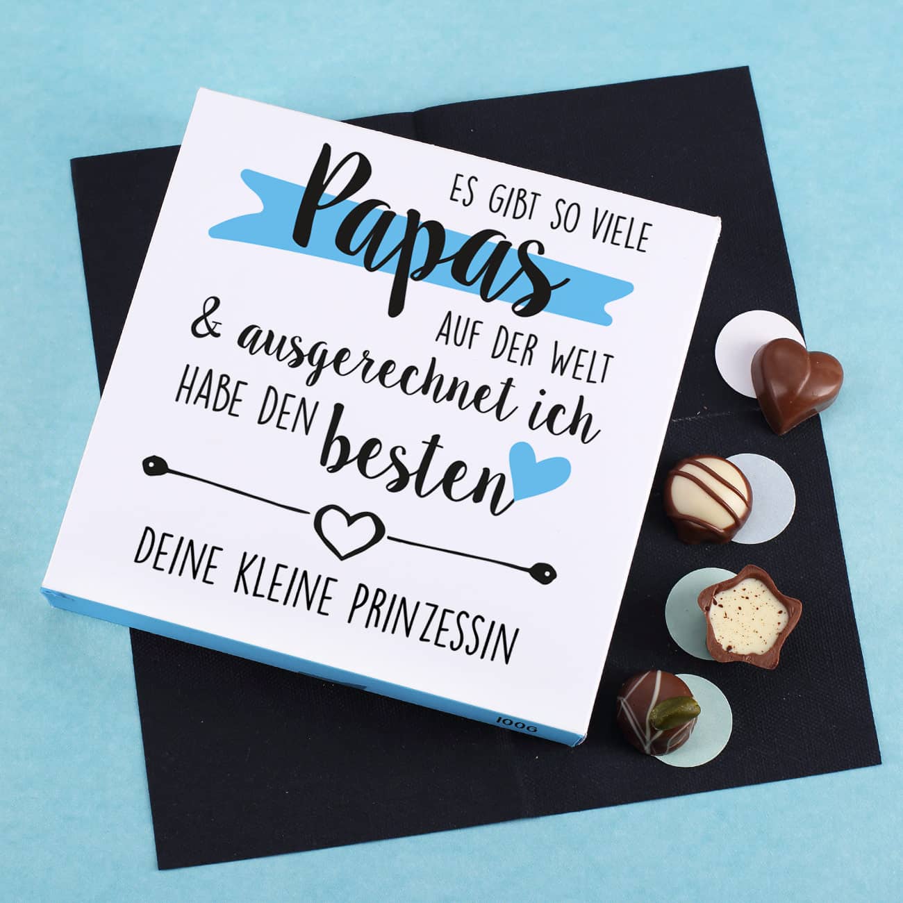 Persönliche Lindt Pralinenschachtel zum Vatertag