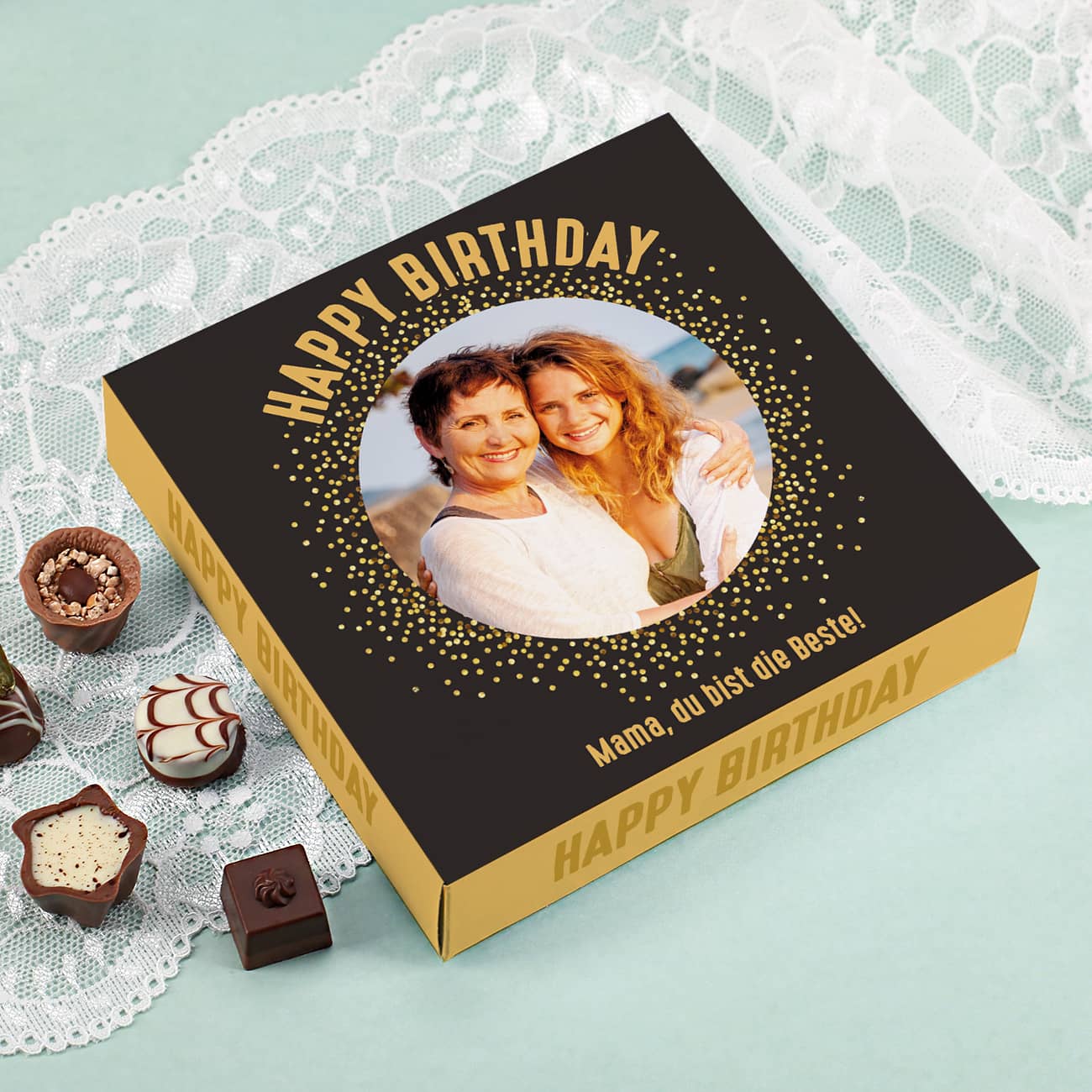 Mini Pralinés von Lindt als Geburtstagsgeschenk