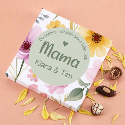 Verpackung mit Text nach Wunsch personalisiert