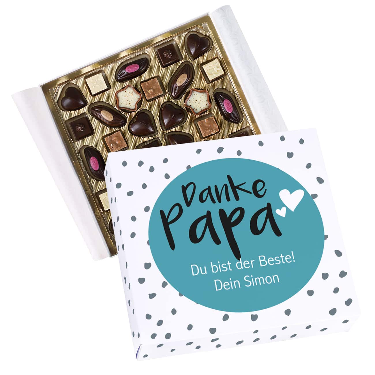 Personalisierte Lindt Pralinen für Papa zum Vatertag