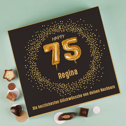 Alkoholfreie Lindt Pralinen zum Geburtstag mit Ihren Wunschangaben gestaltet