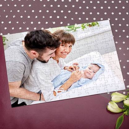 Fotopuzzle zum Muttertag oder Vatertag mit süßem Babybild