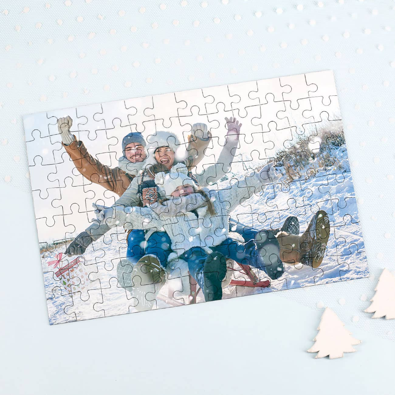 Puzzle als Weihnachtsgeschenk mit Foto bedruckt