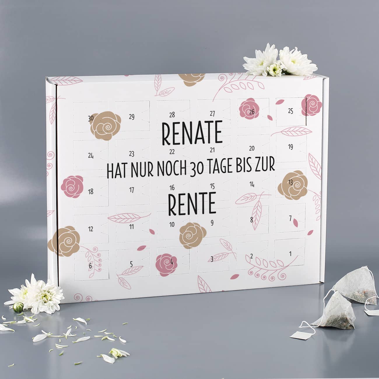 Persönlich bedruckter Kalender zur Rente