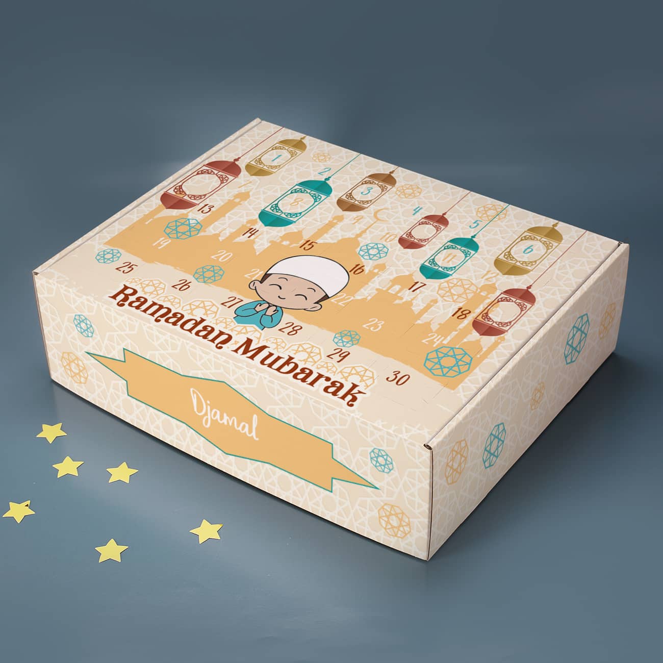 Ramadan Kalender für Jungen zum selbst Befüllen 