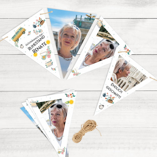 Foto Girlande zum Ruhestand