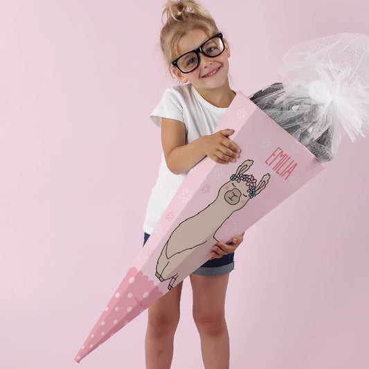 Lama-Schultüte mit Wunschname