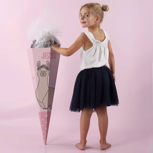 Lama-Schultüte mit Wunschname