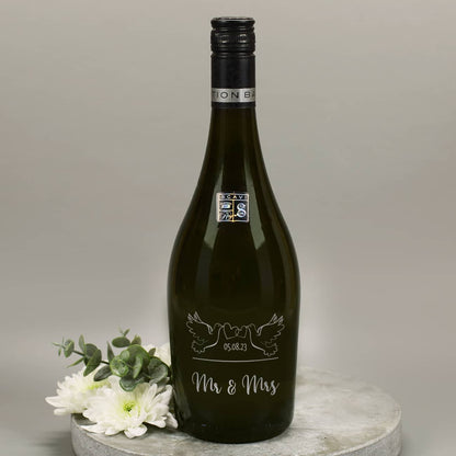 Seccoflasche mit Gravur als Hochzeitsgeschenk
