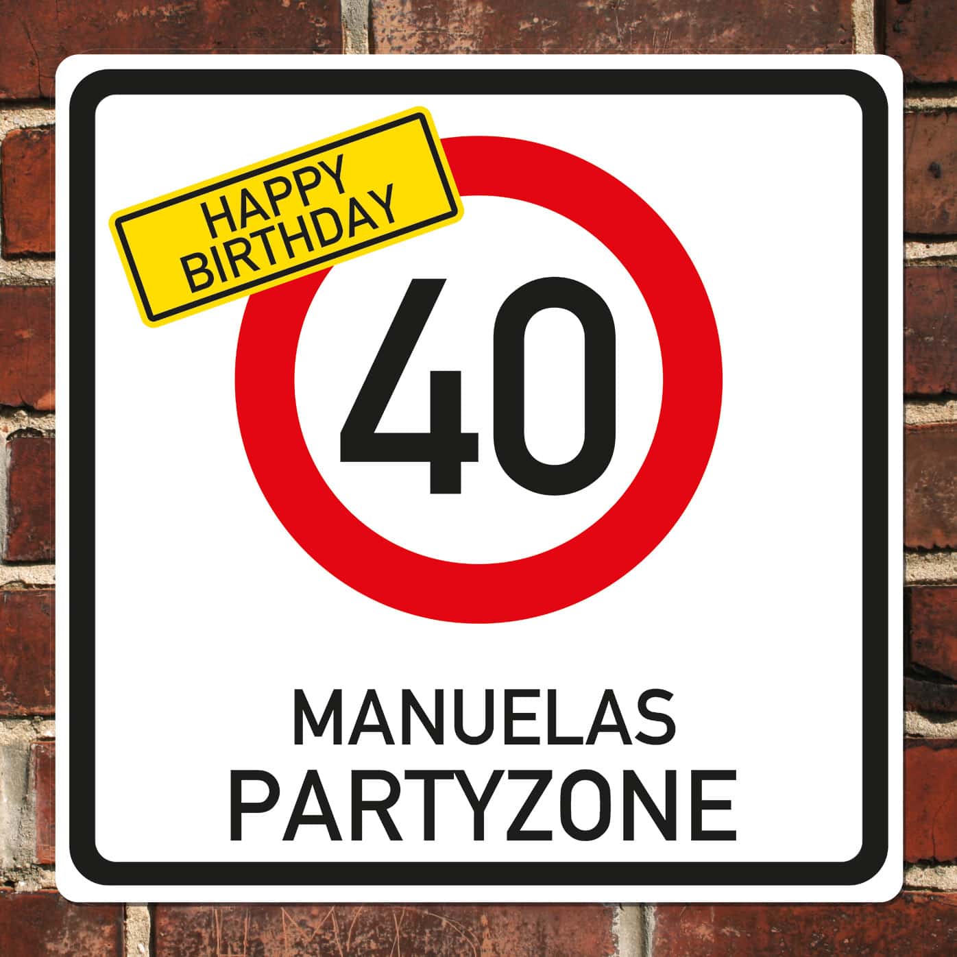 mit Ihrem Wunschnamen und Alter bedruckt