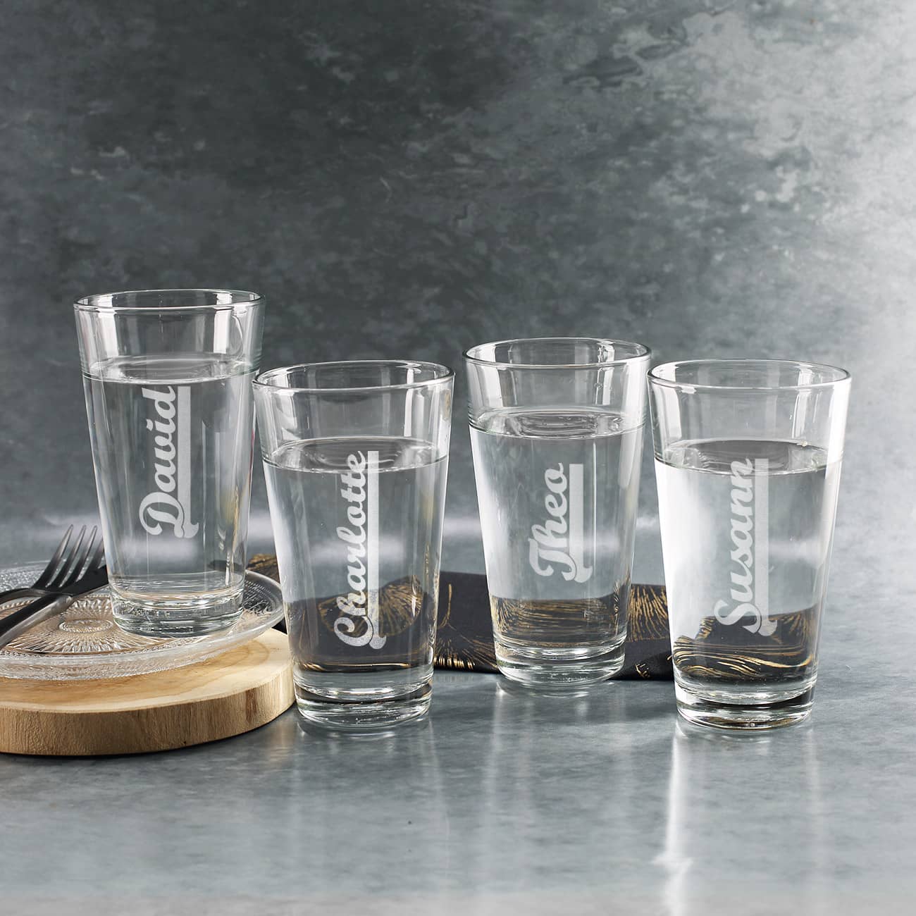 das ideale Geschenk zu jedem Anlass - Trinkglas mit Namensgravur