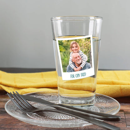 Fototrinkglas für den besten Opa
