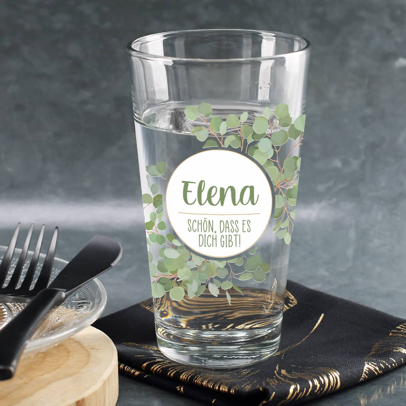 Personalisiertes Trinkglas für Ihre Liebsten