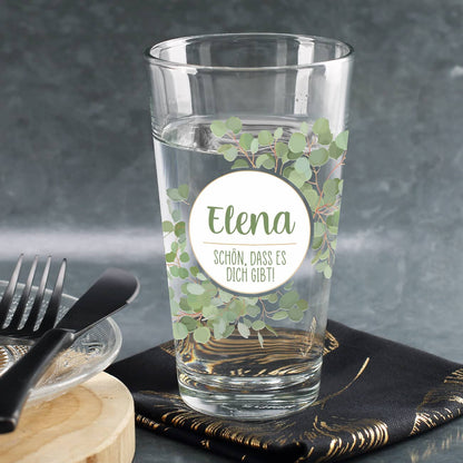 Personalisiertes Trinkglas für Ihre Liebsten
