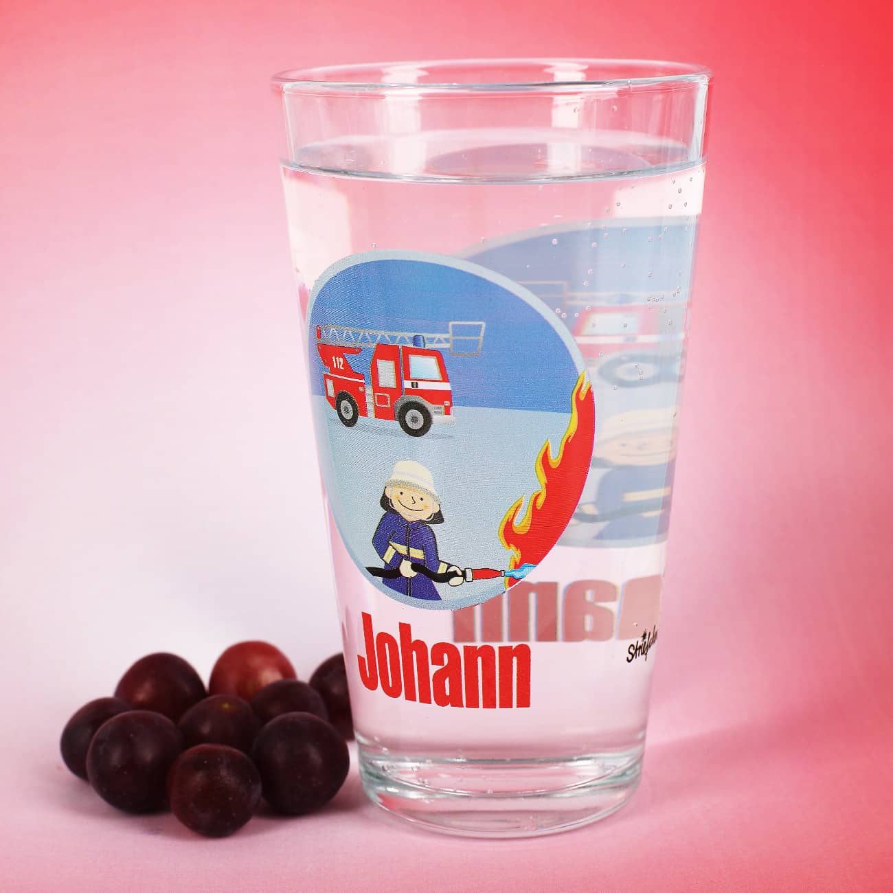 Trinkglas Feuerwehr