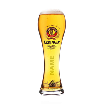 Original Erdinger Weißbierglas mit Ihrem Wunschnamen graviert