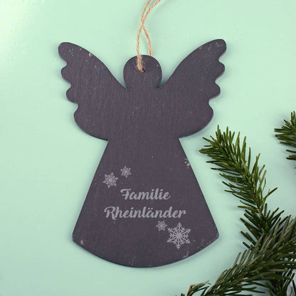 Schiefertafel zur Weihnachtszeit