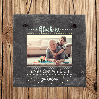 Tafel aus Naturschiefer mit persönlichem Aufdruck