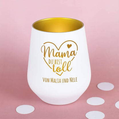Mama du bist toll - Windlicht zum Muttertag