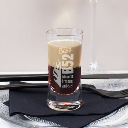 B52 Shotglas mit Namensgravur