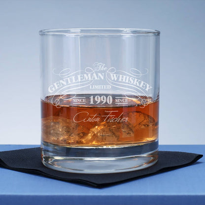 Whiskeyglas Gentleman-Whiskey mit Gravur