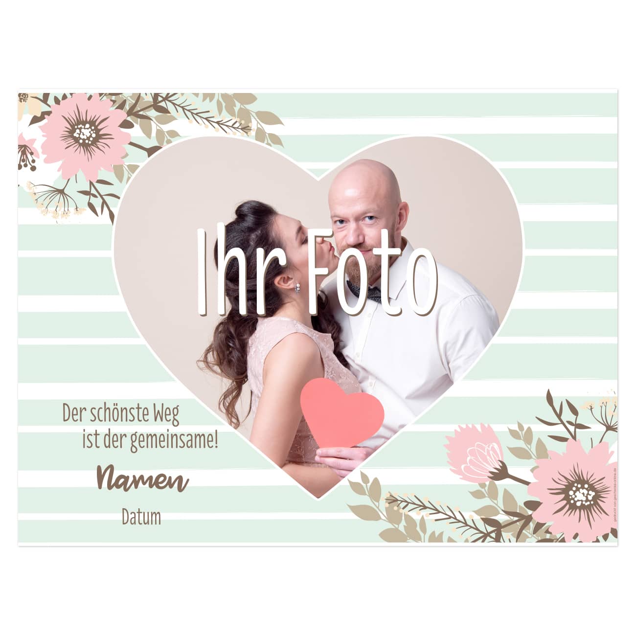 Mit Ihren Daten persönlich bedruckt