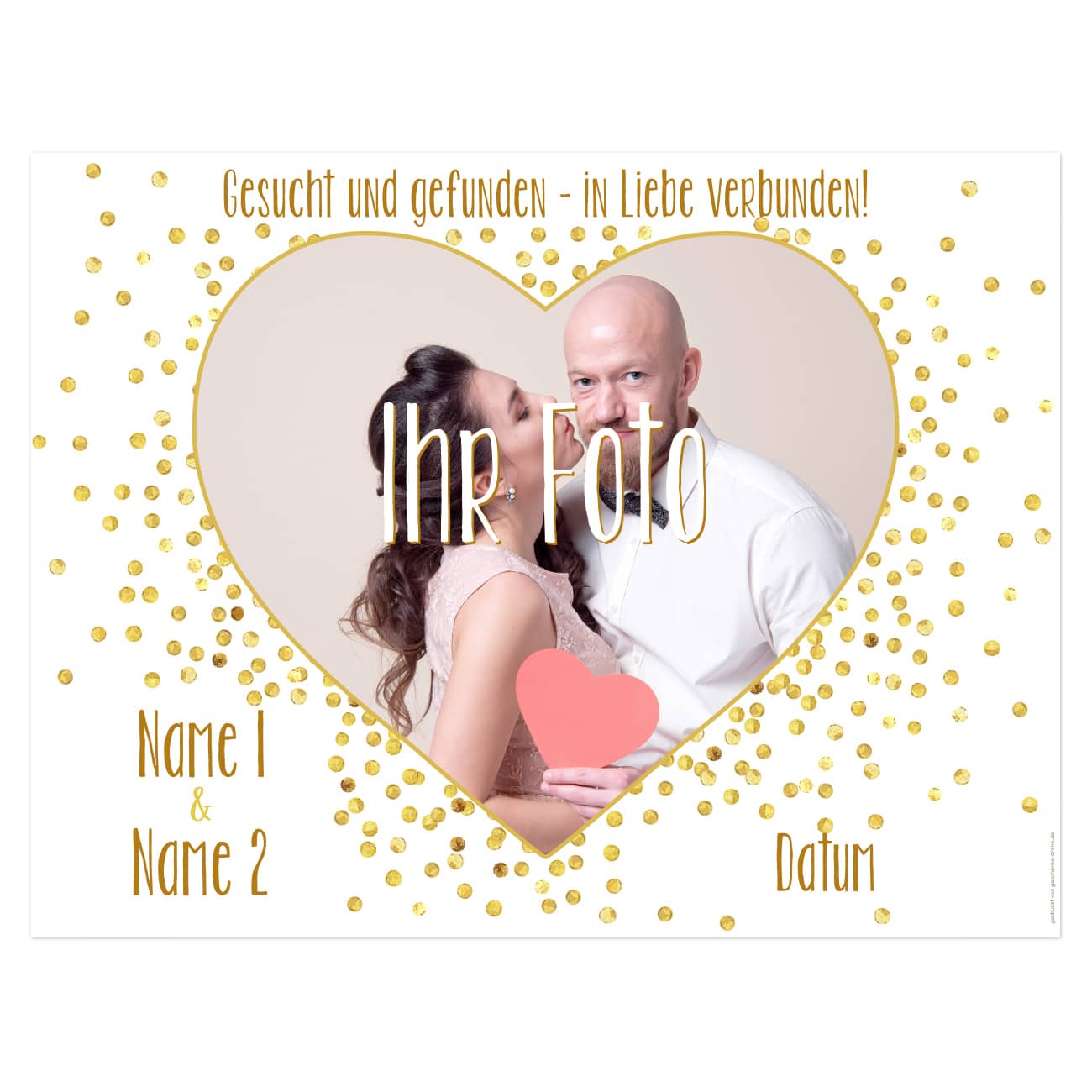 Herzbanner persönlich für Sie bedruckt