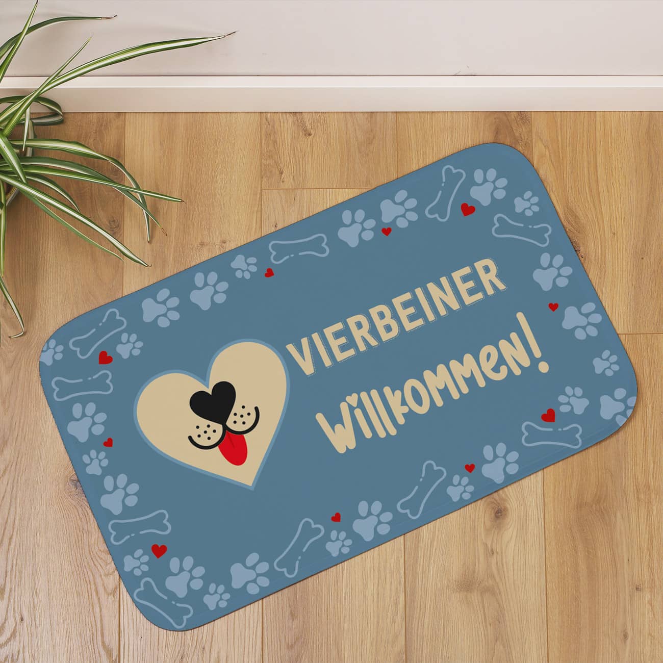 Hundeteppich mit Wunschtext 