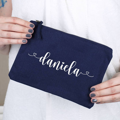 Beautycase in 5 Farben mit Namensaufdruck