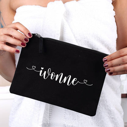 Beautycase in 5 Farben mit Namensaufdruck