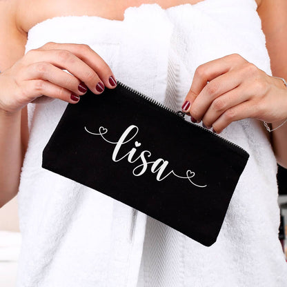 Beautycase in 5 Farben mit Namensaufdruck